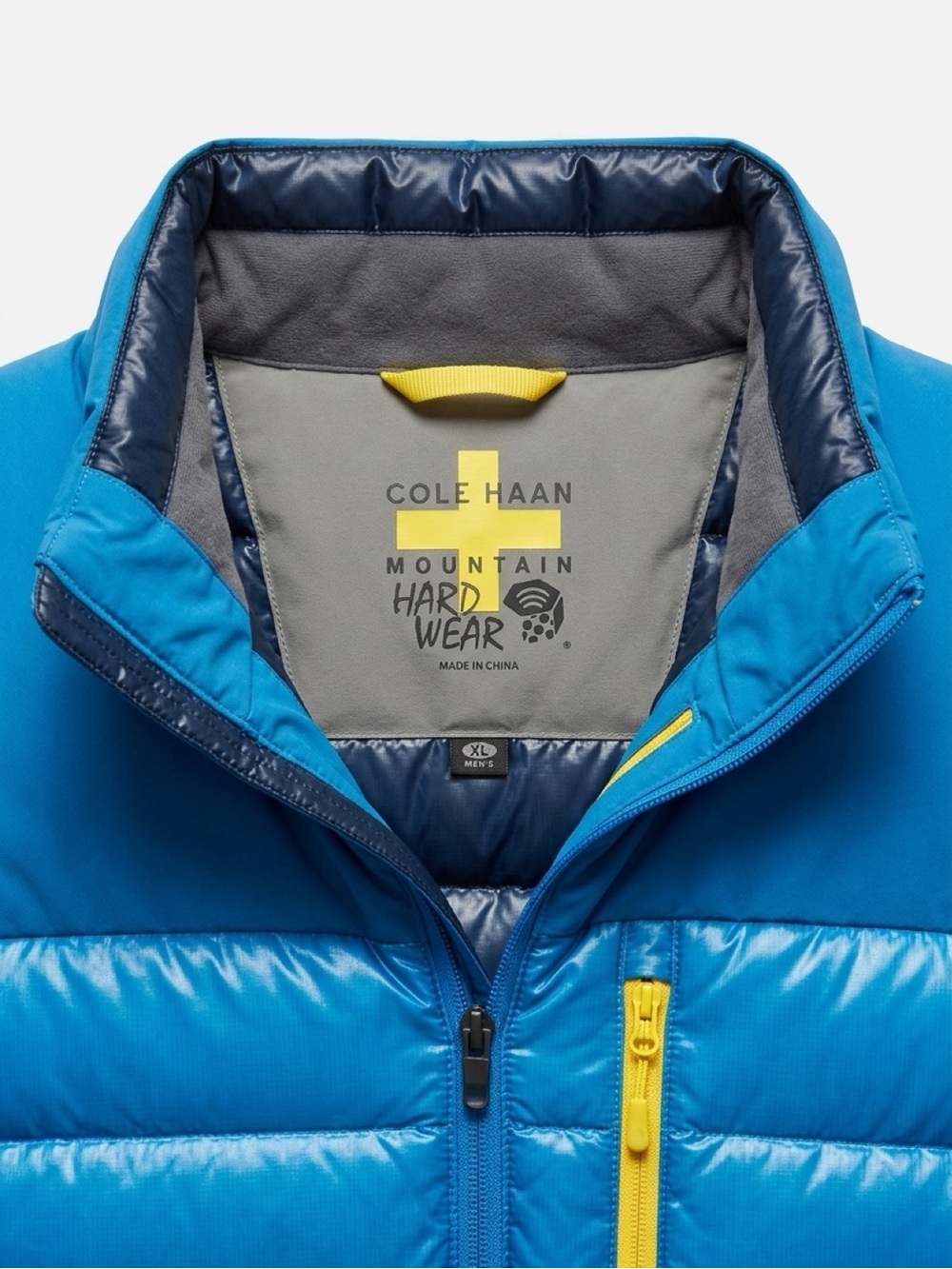 Cole Haan x Mountain Hardwear ZerøGrand Blue Puffer Jacket Size XL Rare